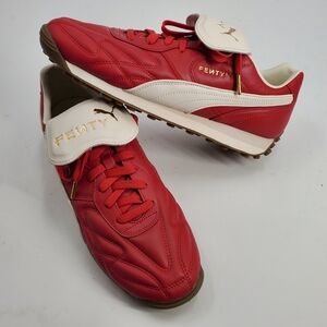 Men's PUMA Fenty x Avanti VL Rihanna Club Red Leather Sneakers 399262-03 11 NEW